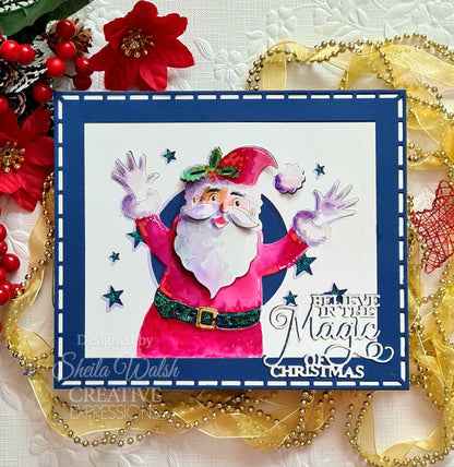 Matrice de découpe et estampage Creative Expressions Paper Cuts Collection Jolly Santa