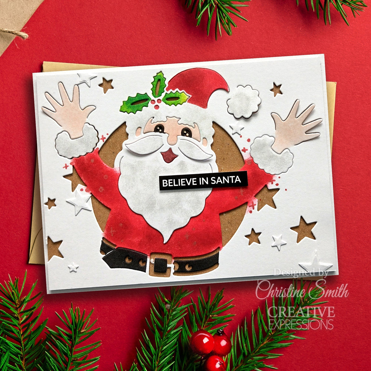 Matrice de découpe et estampage Creative Expressions Paper Cuts Collection Jolly Santa