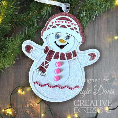 Creative Expressions Matrice de découpe Bonhomme de neige festif Paper Cuts