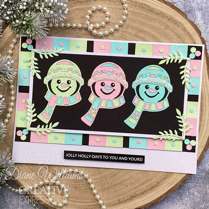Creative Expressions Matrice de découpe Bonhomme de neige festif Paper Cuts