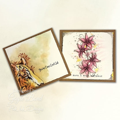Pink Ink Designs Sher Khan Ensemble de tampons transparents 6 po x 8 po