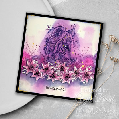Pink Ink Designs Sher Khan Ensemble de tampons transparents 6 po x 8 po
