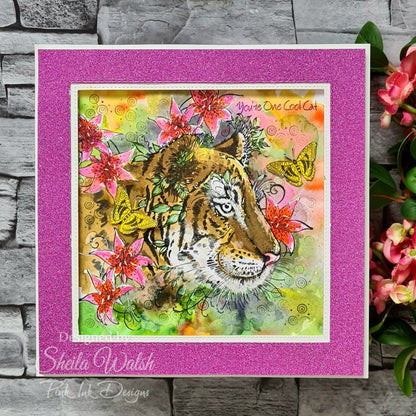 Pink Ink Designs Sher Khan Ensemble de tampons transparents 6 po x 8 po