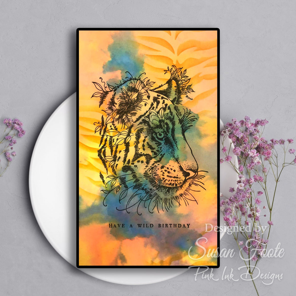 Pink Ink Designs Sher Khan Ensemble de tampons transparents 6 po x 8 po