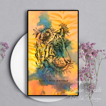 Pink Ink Designs Sher Khan Ensemble de tampons transparents 6 po x 8 po