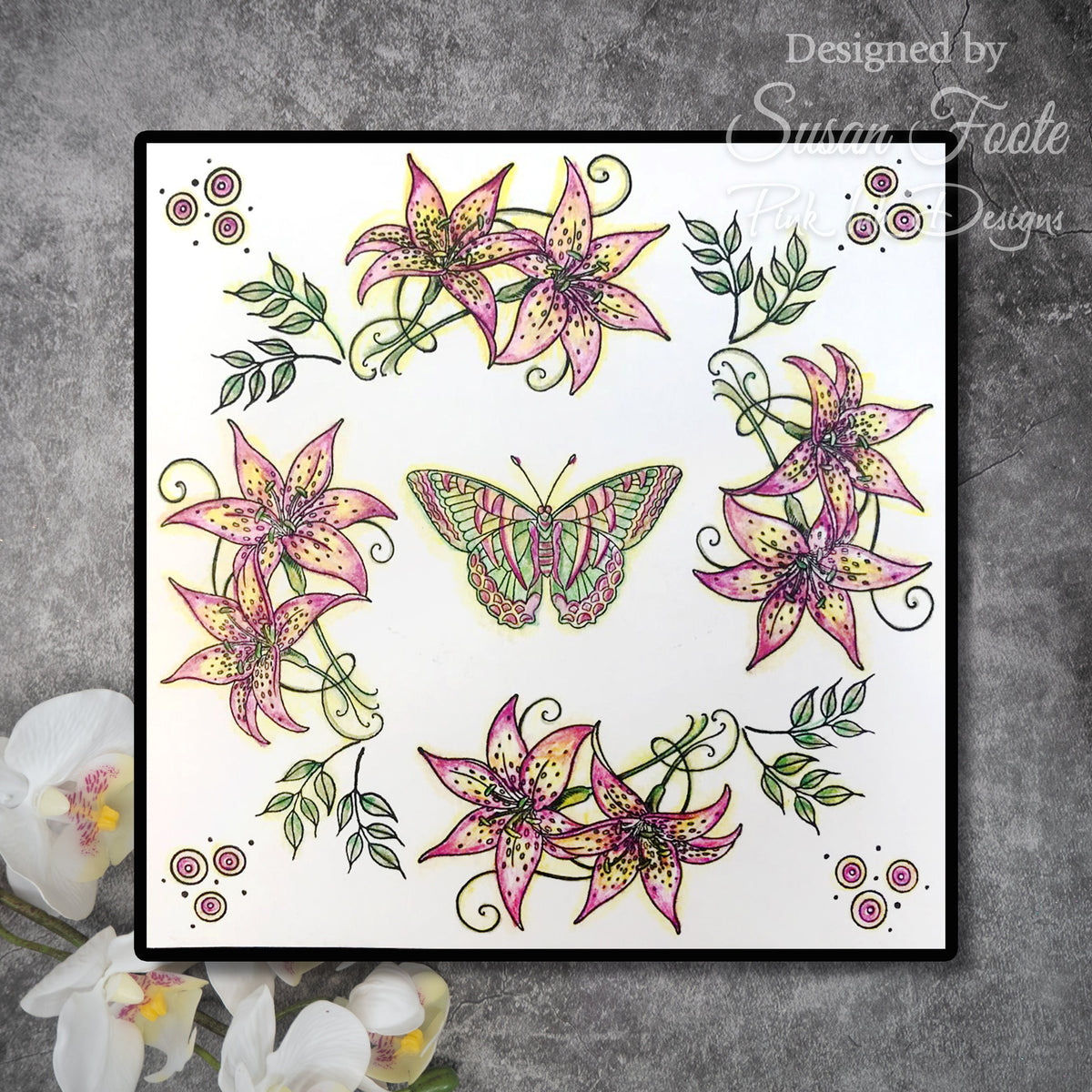 Pink Ink Designs Sher Khan Ensemble de tampons transparents 6 po x 8 po
