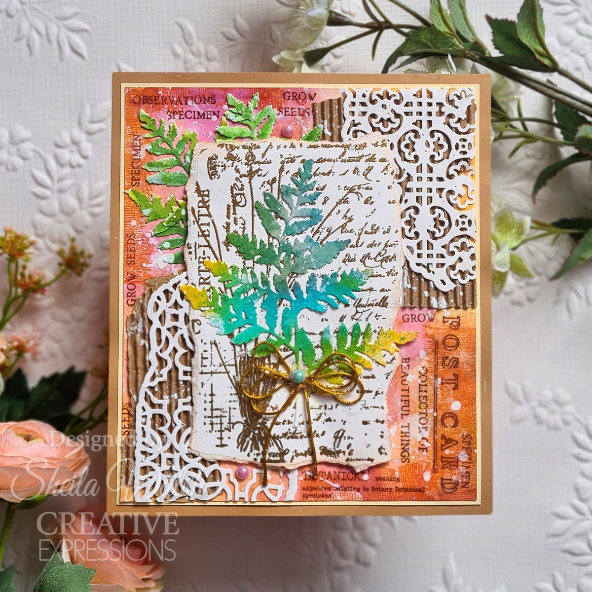 Matrices de découpe Sam Poole Shabby Basics Artisan Mosaic #1 de Creative Expressions