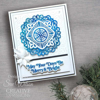 Creative Expressions matrices de coupe Sue Wilson Festive Pinwheel Snowflake