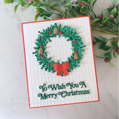 Matrices de découpe Creative Expressions Sue Wilson Festive Build A Wreath