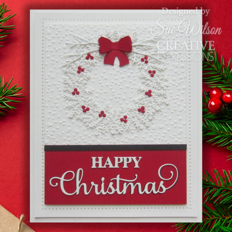 Matrices de découpe Creative Expressions Sue Wilson Festive Build A Wreath
