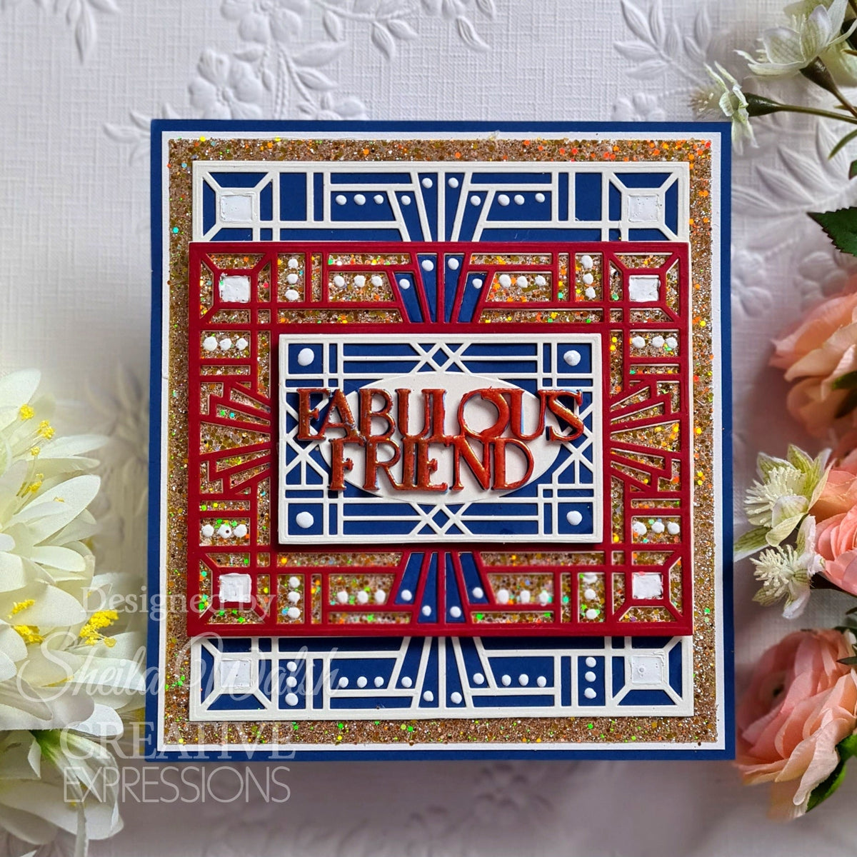 Matrice de découpe Creative Expressions Sue Wilson Mini Expressions Art Déco « Fabulous Friend »