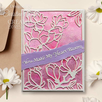 Creative Expressions Sue Wilson Mini Shadowed Sentiments Matrices de découpe You Make My Heart Bloom
