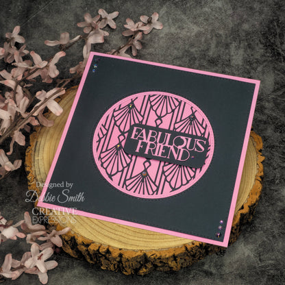 Matrice de découpe Creative Expressions Sue Wilson Mini Expressions Art Déco « Fabulous Friend »