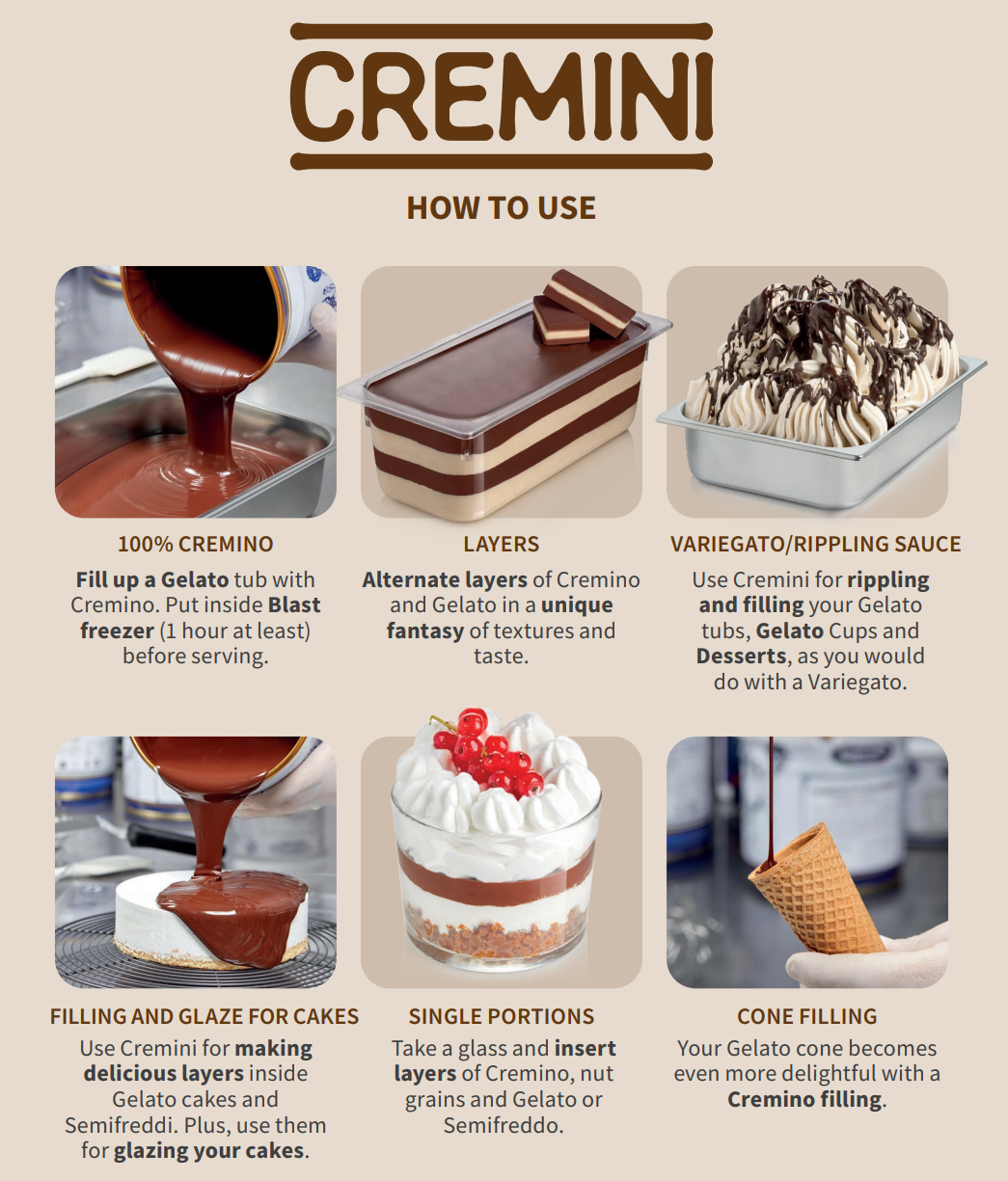 Peanut Spreadable Filling Cream - Cremino Peanut - 5 KG Bucket - Rubicone Canada - Ships Free Within Canada on Orders Above CAD $199