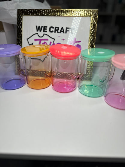Mug en verre Libby Ombre effet gelée - Personnalisable (sublimation et vinyle)