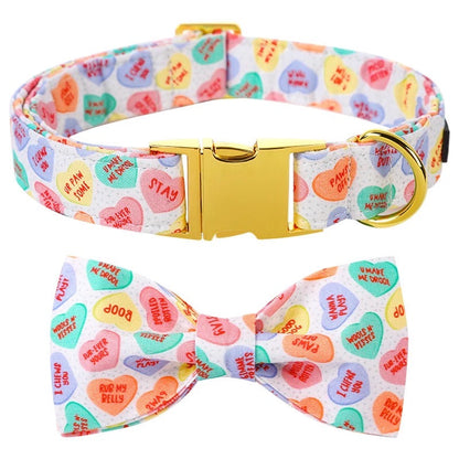Nœud papillon avec col en bonbon cœur