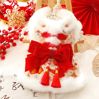 Midnight Celebration Holiday Dog Dress | New Year Occasion Outfit