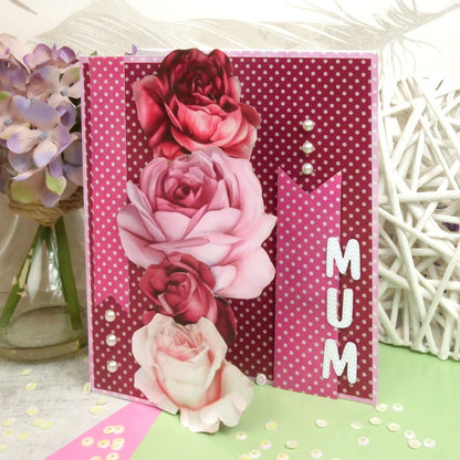 Blocs de papier Duo Design - Roses éclatantes et Points ravissants