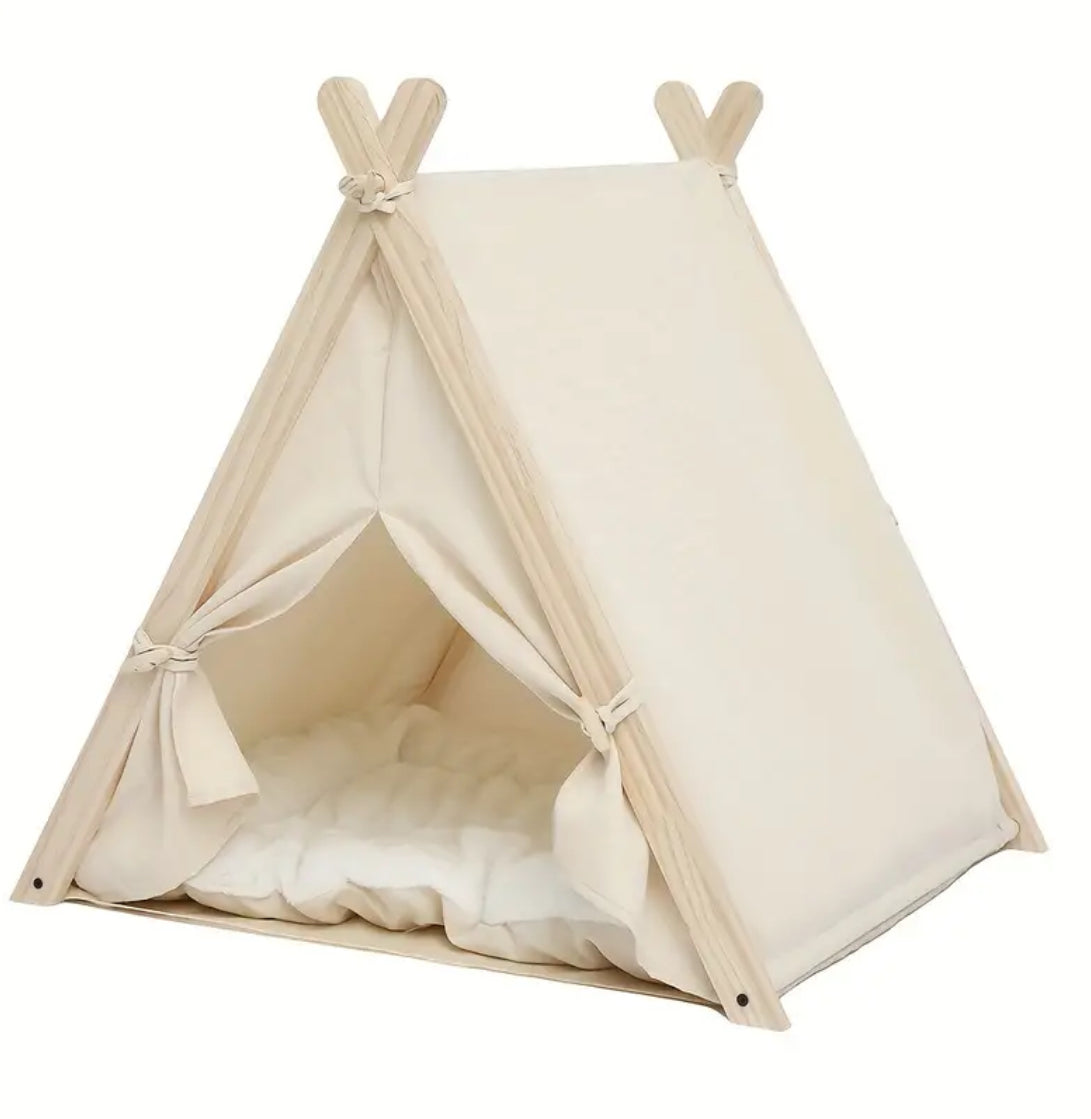 Lit tente nordique pour chien | Lit cocon pour animaux de compagnie