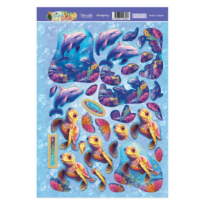 Planche de Découpage À Fond de Mer