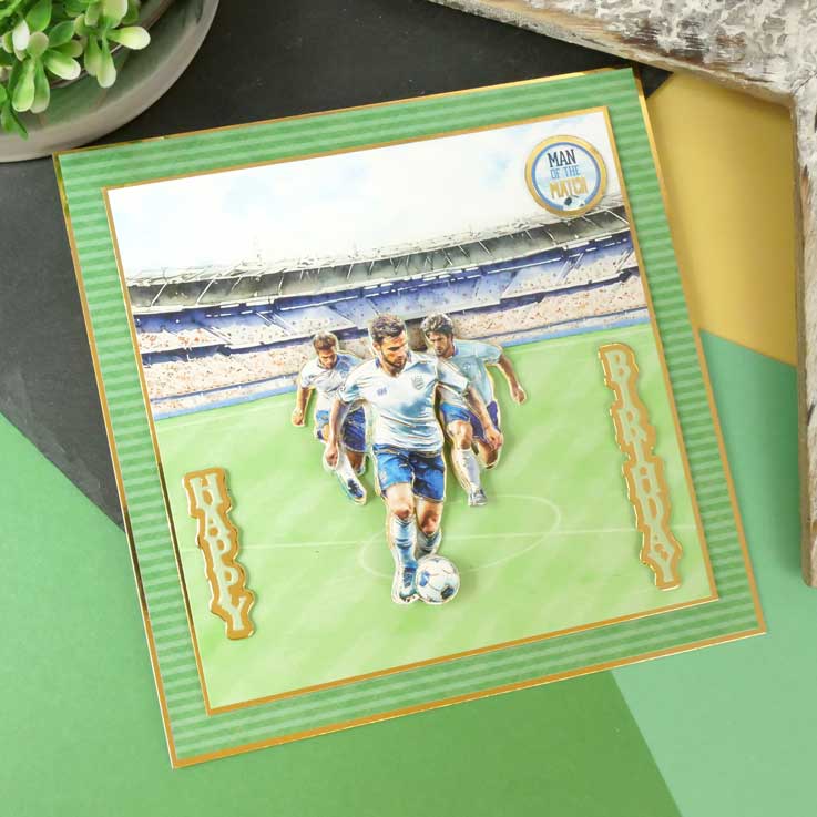 On the Pitch Decoupage Topper Sheet