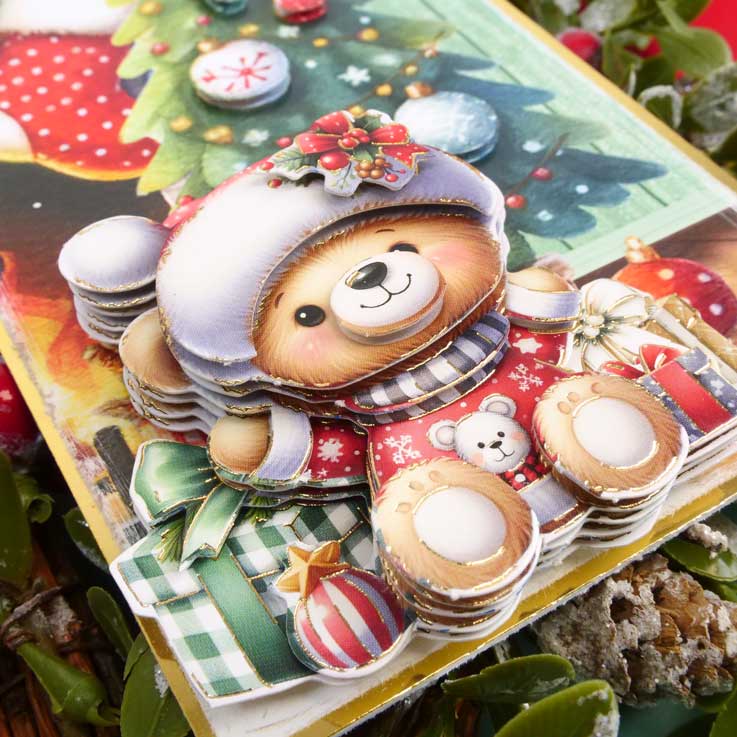 Feuille de décoration pour découpage « Joie de Noël »