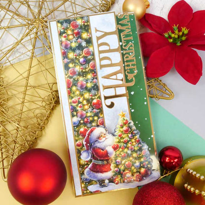 Père Noël amusant : feuille de découpage à monter