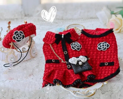 Ensemble Coco Tweed | Gilet ou robe pour chien
