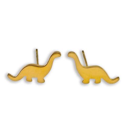 DINO : Boucles d'oreilles dinosaure en or