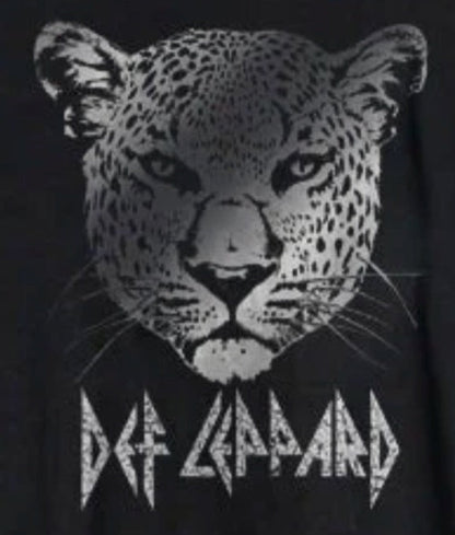 T-shirt Def Leppard motif visage de léopard