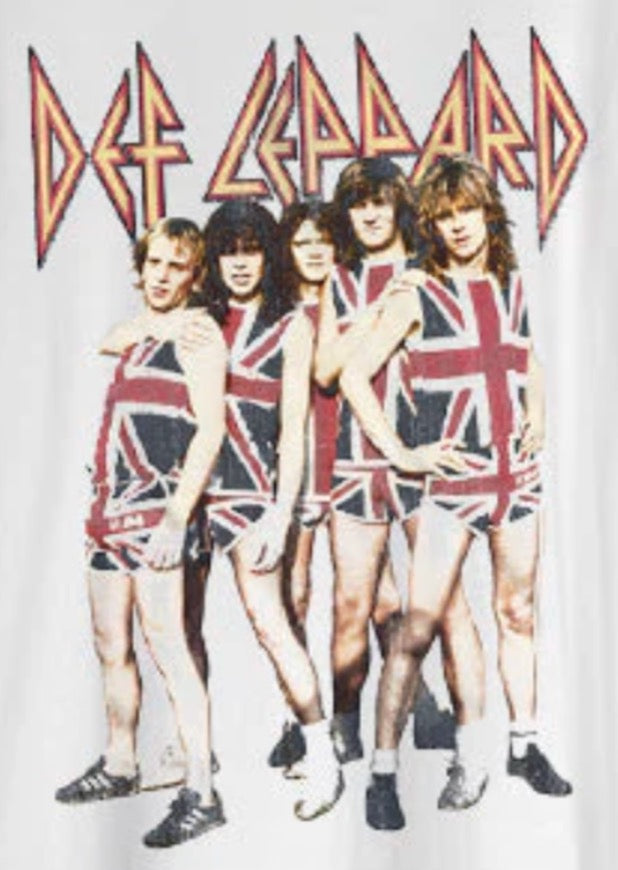 T-shirt blanc Def Leppard Group