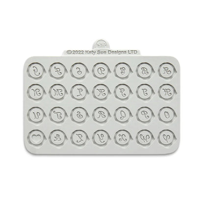 Moule en silicone alphabet pour sceau de cire