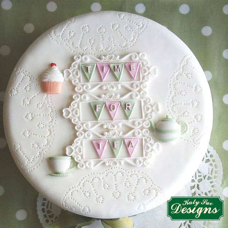 Bunting Alphabet Silicone Mould