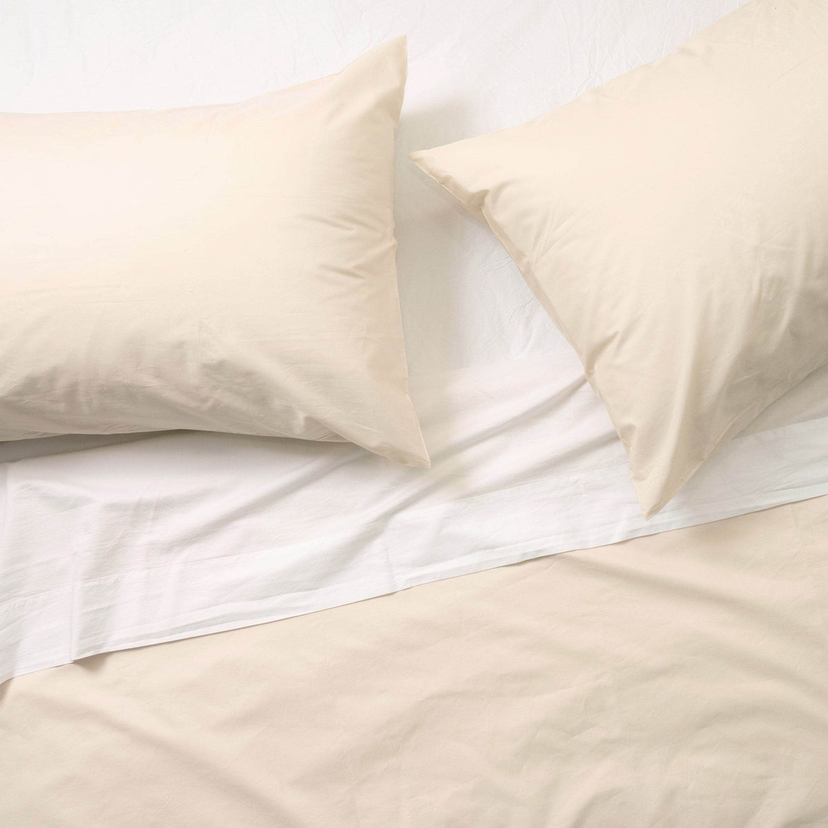 Parure de draps en percale de coton biologique essentielle