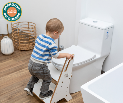 The Mini Clean - Evolving wooden toilet bench for children