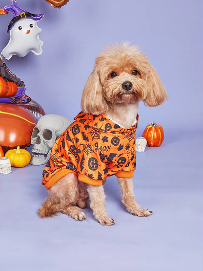 Sweat à capuche d'Halloween pour chien | Sweat à capuche effrayant pour chien