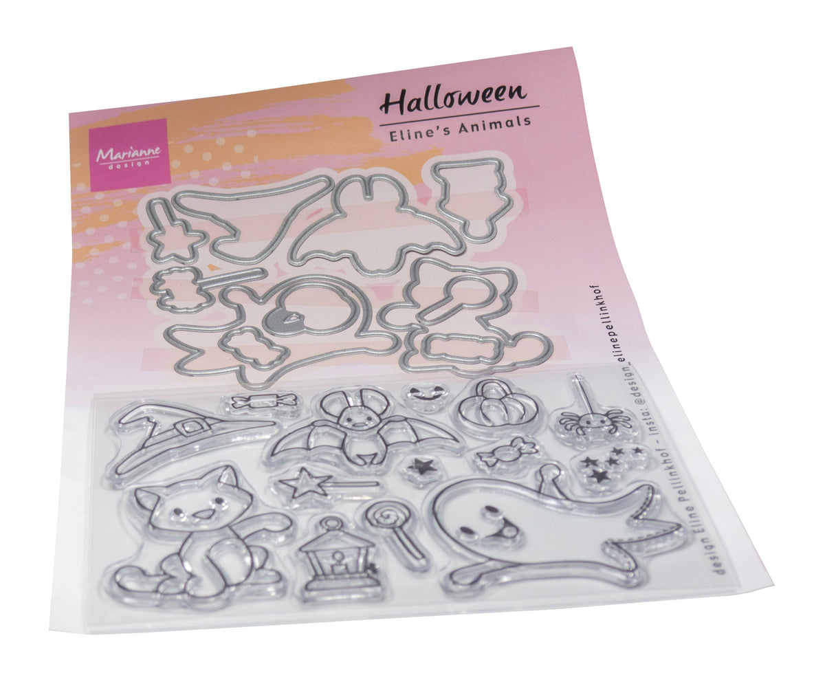 Marianne Design Tampon et Matrices de Découpe - Les Animaux d'Eline - Halloween