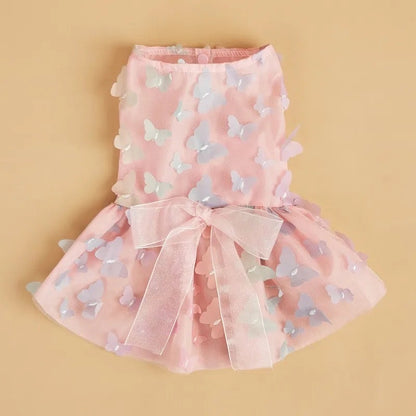 Robe papillon de princesse pour chien | Tenue de fête