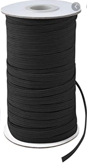 Élastique tressé 1/4" (6 mm)