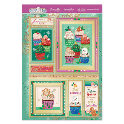 Christmas Cupcakes Luxury Topper Set