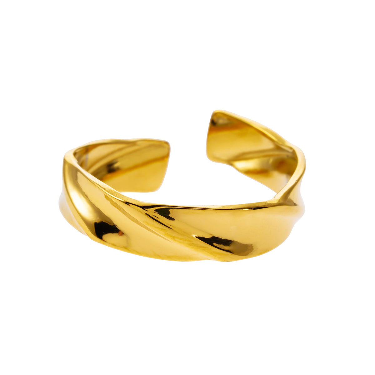 ELIAS : Bague moderniste formes et textures