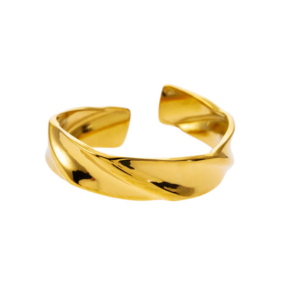 ELIAS : Bague moderniste formes et textures