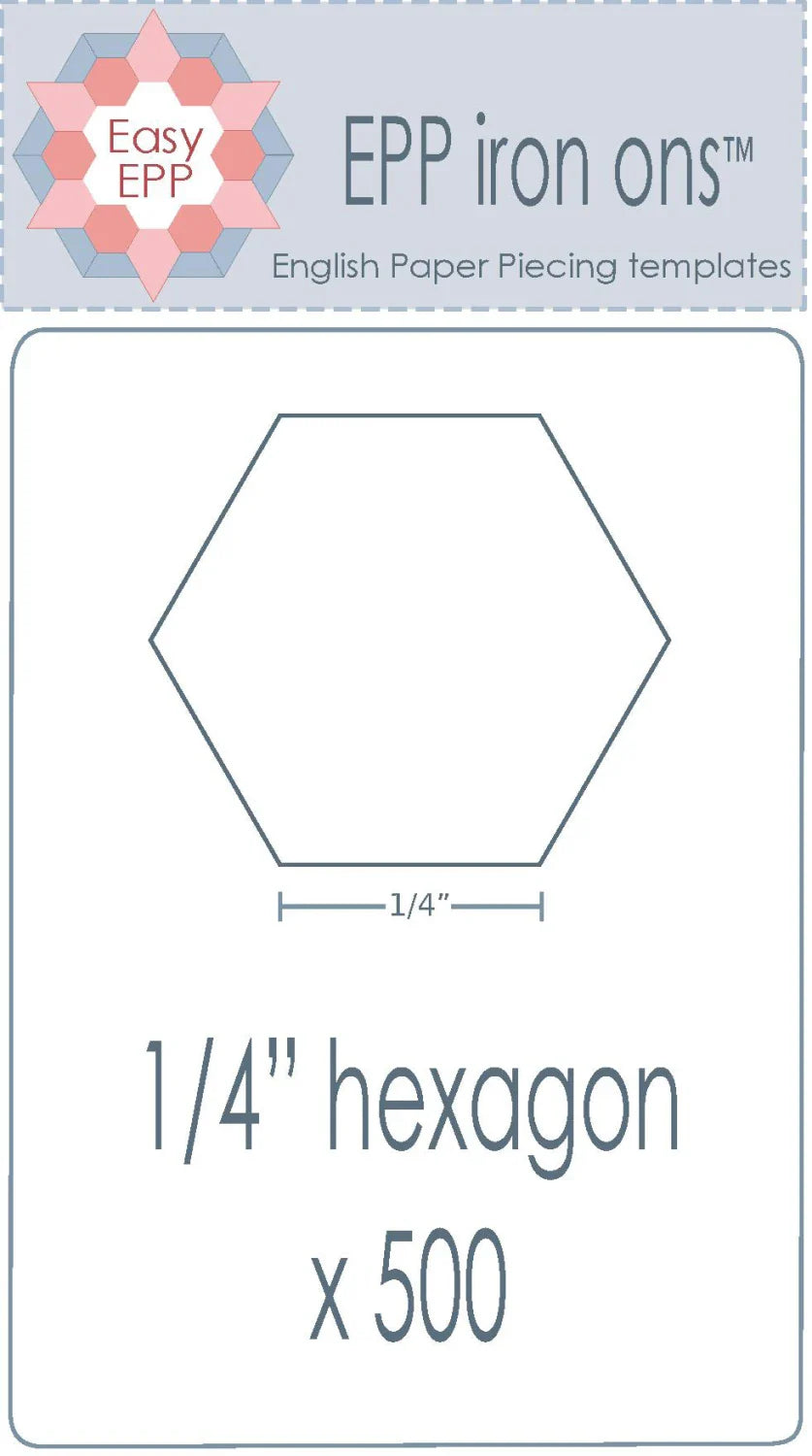 Hexagones de 0,6 cm x 500 pièces - Thermocollant - Solubles dans l'eau