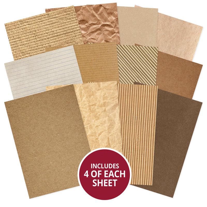 Bloc de papier Hunkydory Essential Selection - Kraft