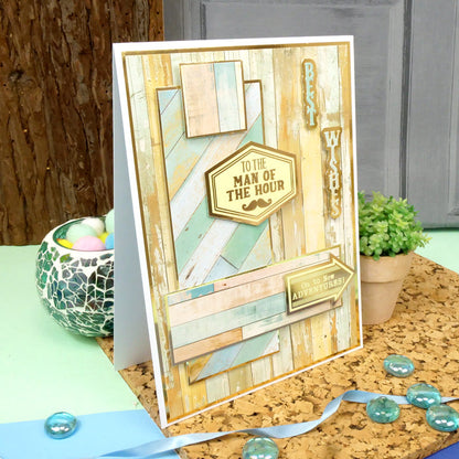 Bloc de papier Hunkydory Essential Selection - Bois vieilli