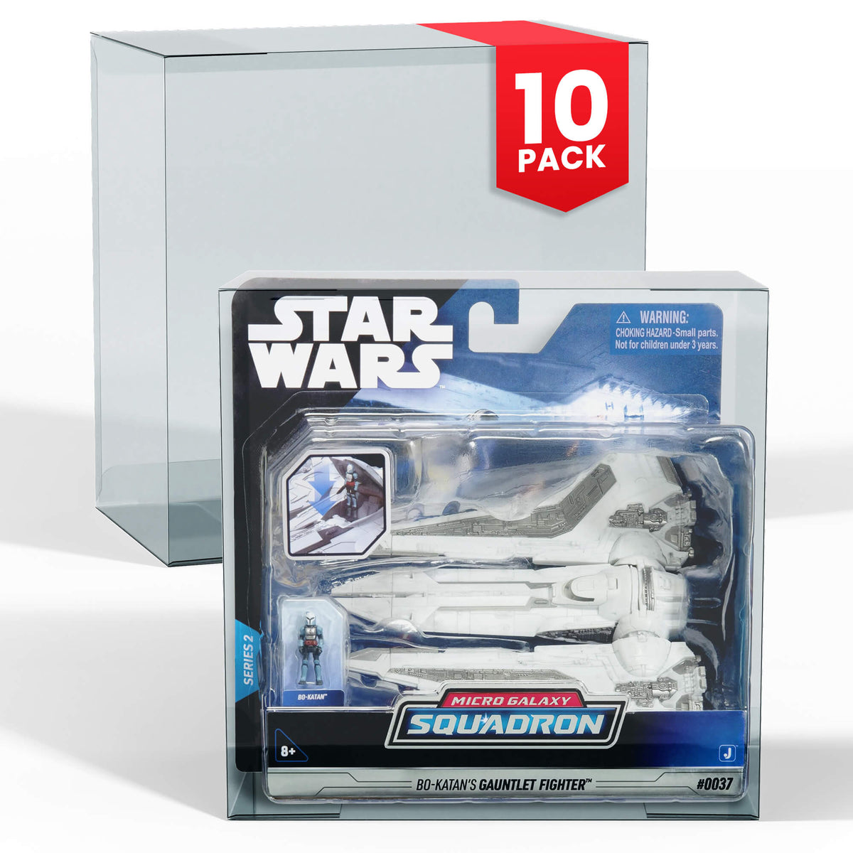 Protections EVORETRO PET pour chasseurs Micro Galaxy Squadron Star Wars (0,40 mm, paquet de 10)