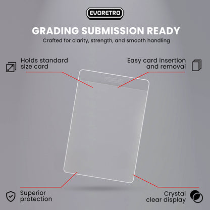 EVORETRO Semi-Rigid Card Holders - Grading 3 5/16” × 4 7/8”