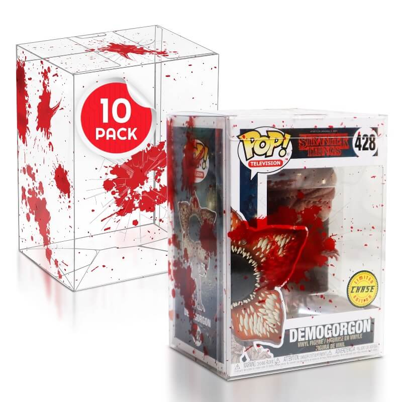Funko Pop 4 Inches - Red Blood with Bullet Holes - EVORETRO PET Protector 0.40MM - Pack of 10