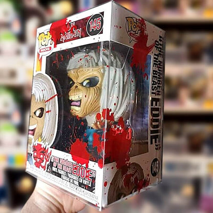 Funko Pop 4 Inches - Red Blood with Bullet Holes - EVORETRO PET Protector 0.40MM - Pack of 10