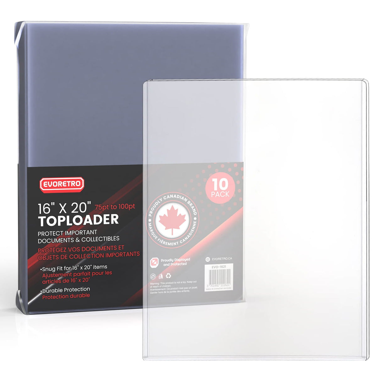 EVORETRO Hard Plastic Toploaders for Photos, Documents & Posters